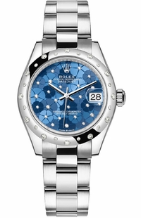 Rolex Datejust 31 Azzurro Blue Diamond Dial Women's Watch 278344RBR-0037