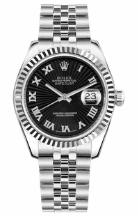Rolex Datejust 31 Black Dial Automatic Women's Watch 178274