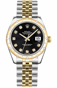 Rolex Datejust 31 Black Dial Jubilee Bracelet Women's 178343-0024