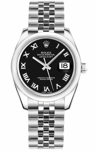 Rolex Datejust 31 Black Dial Stainless Steel Women's Watch 178240