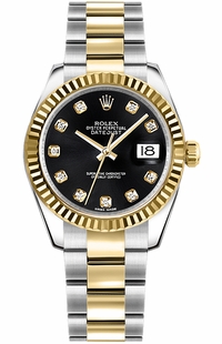 Rolex Datejust 31 Black Dial Women's Watch 178273-0045