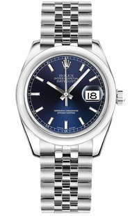 Rolex Datejust 31 Blue Dial Jubilee Bracelet Watch 178240-0026