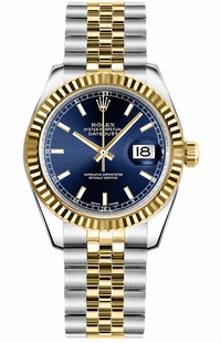 Rolex Datejust 31 Blue Dial Jubilee Bracelet Watch 178273