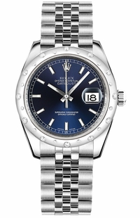 Rolex Datejust 31 Blue Dial Jubilee Bracelet Women's Watch 178344-0046