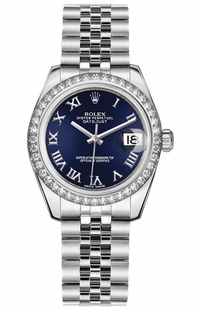 Rolex Datejust 31 Blue Dial Jubilee Bracelet Women's Watch 178384-0038
