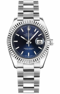 Rolex Datejust 31 Blue Dial Oyster Bracelet Automatic Watch 178274-0038