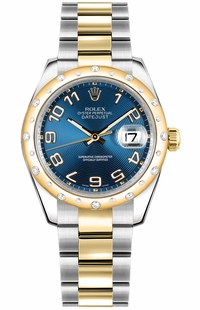 Rolex Datejust 31 Blue Dial Oyster Bracelet Watch 178343