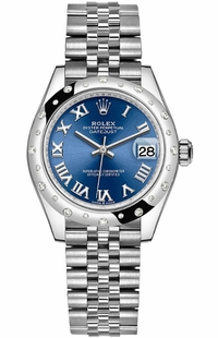 Rolex Datejust 31 Blue Dial Oyster Bracelet Women's Watch 278344RBR-0036