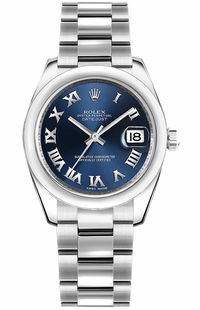 Rolex Datejust 31 Blue Dial Steel Watch 178240-0036