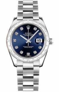 Rolex Datejust 31 Blue Diamond Dial Women's Watch 178344-0029