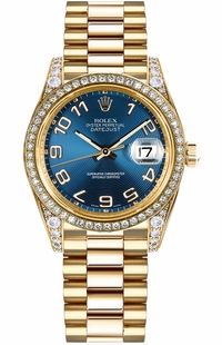 Rolex Datejust 31 Blue Diamond Women's Watch 178158