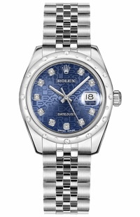 Rolex Datejust 31 Blue Jubilee Women's Watch 178344