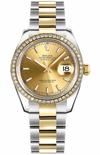 Rolex Datejust 31 Champagne Dial Watch 178383-0048
