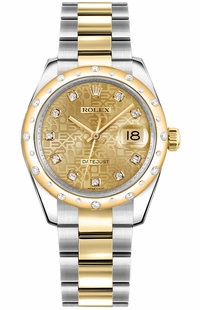 Rolex Datejust 31 Champagne Diamond Jubilee Watch 178343-0019