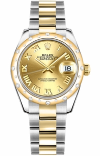 Rolex Datejust 31 Champagne Roman Numeral Dial Women's 178343-0005