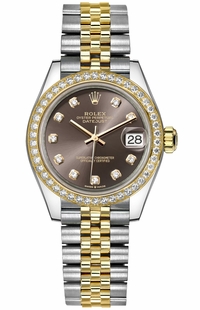 Rolex Datejust 31 Dark Grey Diamonds Women's Watch 278383RBR-0022