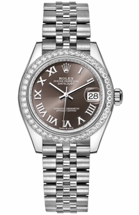 Rolex Datejust 31 Dark Grey Roman Dial Women's Watch 278384RBR-0026