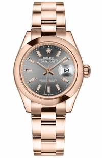 Rolex Datejust 31 Dark Rhodium Dial Women's Watch 278245-0025