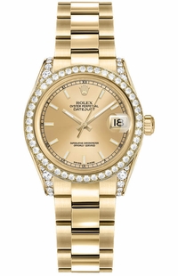 Rolex Datejust 31 Diamond Bezel Watch 178158-0088
