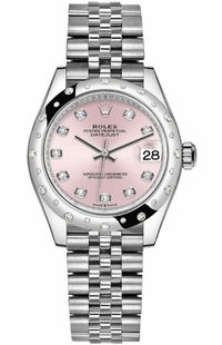 Rolex Datejust 31 Diamond Bezel Women's Watch 278344RBR-0034