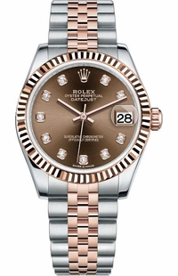 Rolex Datejust 31 Diamond Hour Markers Women's Watch 278271-0028