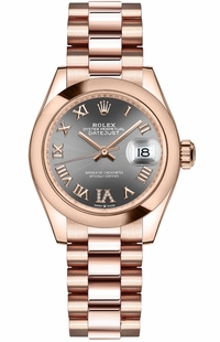 Rolex Datejust 31 Diamond Roman VI Women's Watch 278245-0032 