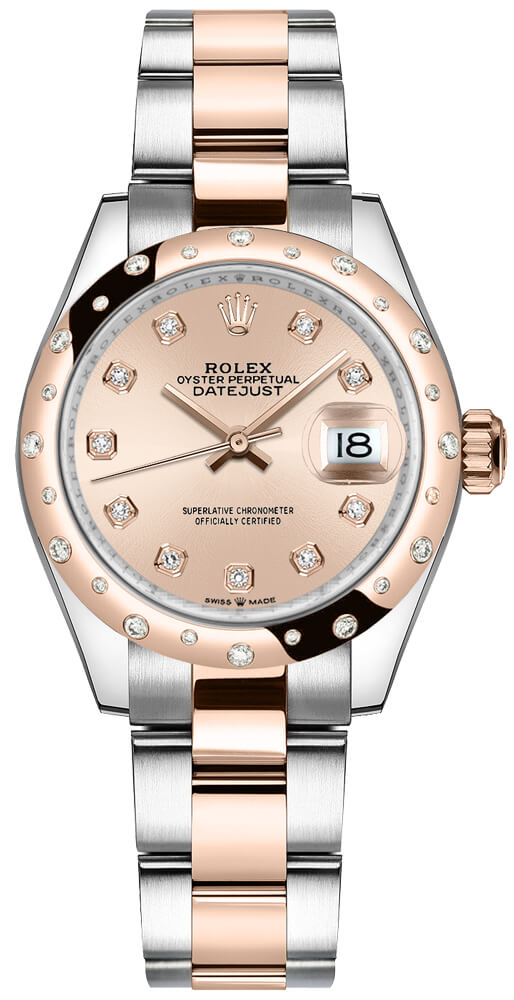 Rolex Datejust 31 Rose Dial Diamonds Women's Watch 278341RBR