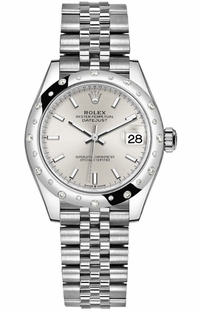 Rolex Datejust 31 Domed Diamond Bezel Women's Watch 278344RBR-0014