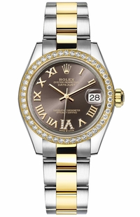 Rolex Datejust 31 Gold Steel Diamonds Women's Watch 278383RBR-0017