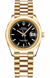 Rolex Datejust 31 Gold Watch 178248