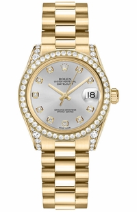 Rolex Datejust 31 Gold Women's Watch 178158-0024
