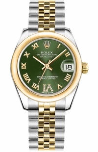 Rolex Datejust 31 Green Dial Women's Watch 178243-0079