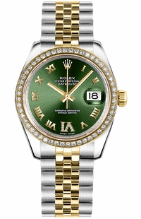 Rolex Datejust 31 Green Dial Women's Watch 178383-0005