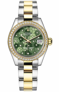 Rolex Datejust 31 Green Floral Motif Dial Women's Watch 278383RBR-0031