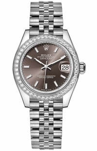 Rolex Datejust 31 Grey Dial Jubilee Bracelet Women's Watch 278384RBR-0020