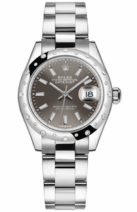 Rolex Datejust 31 Grey Dial Oyster Bracelet Women's Watch 278344RBR-0017