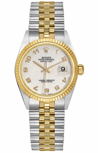 Rolex Datejust 31 Ivory Dial Arabic Numerals Women's Watch 68273