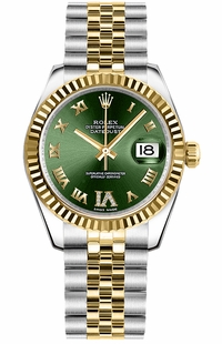 Rolex Datejust 31 Olive Green Dial Automatic Women's Watch 178273-0090