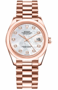 Rolex Datejust 31 Mother of Pearl Diamond Dial Watch 178245F-0026