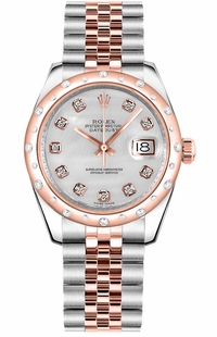 Rolex Datejust 31 Mother of Pearl Diamond Jubilee Bracelet Watch 178341-0004