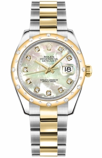 Rolex Datejust 31 Mother of Pearl Diamond Watch 178343-0006
