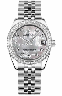 Rolex Datejust 31 Mother of Pearl Diamond Watch 178384-0004