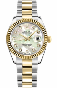 Rolex Datejust 31 Mother of Pearl Diamond Women's Watch 178273-0038
