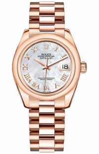 Rolex Datejust 31 Mother of Pearl Roman Numeral Dial Watch 178245F-0025