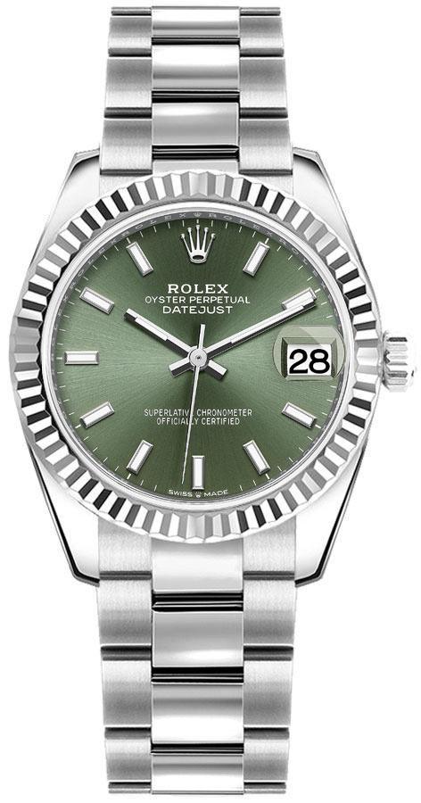 278274-0017 Rolex Datejust 31 Oystersteel & White Gold Womens Watch