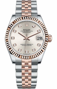 Rolex Datejust 31 Oystersteel & Everose Gold Women's Watch 278271-0016