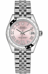 Rolex Datejust 31 Pink Dial Diamond VI Women's Watch 278344RBR-0026