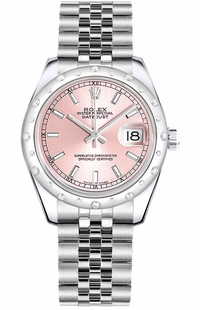 Rolex Datejust 31 Pink Dial Jubilee Bracelet Women's Watch 178344-0043
