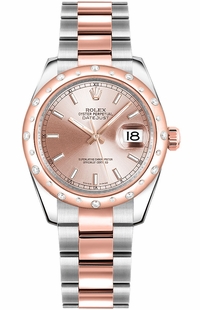 Rolex Datejust 31 Pink Dial Oyster Bracelet Watch 178341
