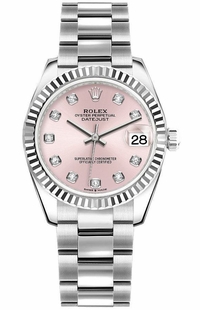 Rolex Datejust 31 Pink Diamond Dial Women's Watch 278274-0031